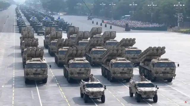 100式坦克<strong></p>
<p>原油</strong>？红旗-29？东风-61？九三阅兵都有哪些亮点？
