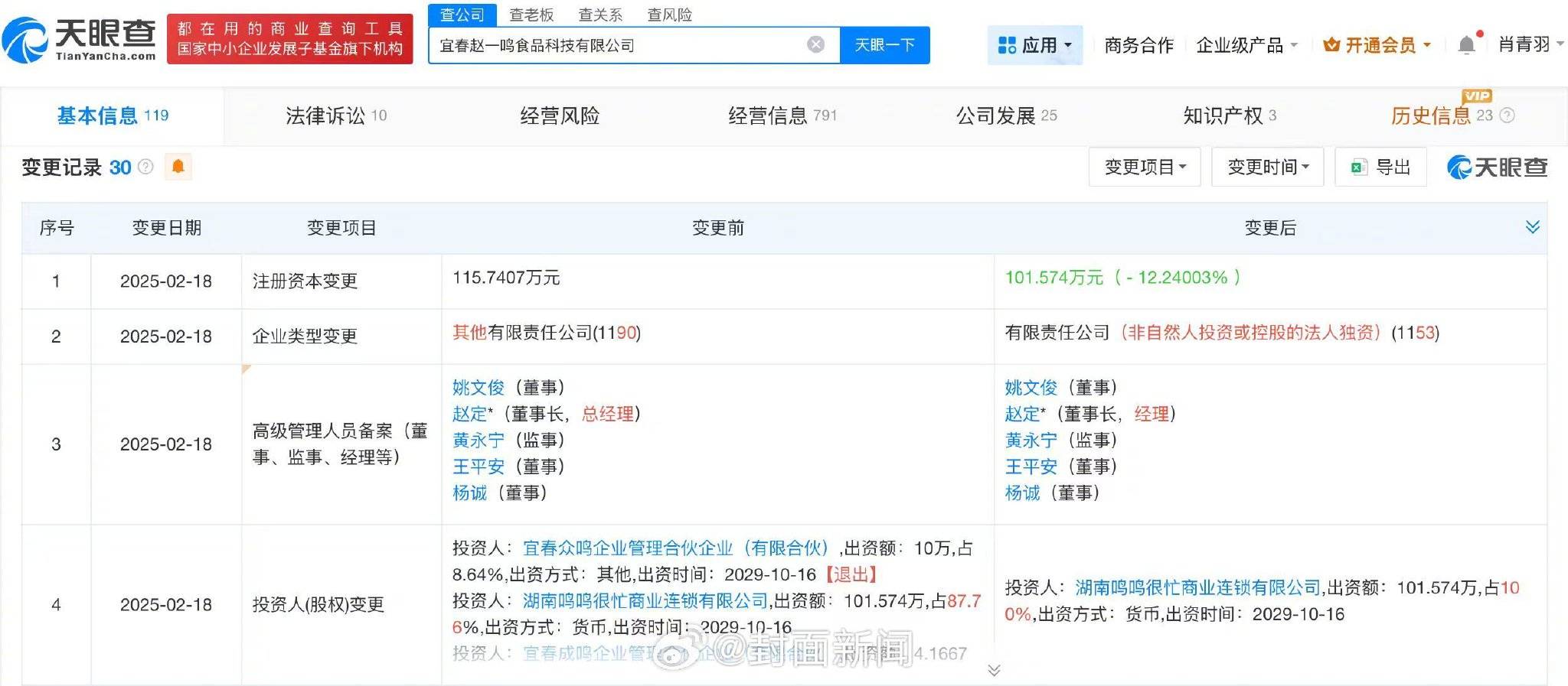 赵一鸣零食门店用糖找零引关注<strong></p>
<p>比特币行情</strong>,公司注册资本减至101.6万