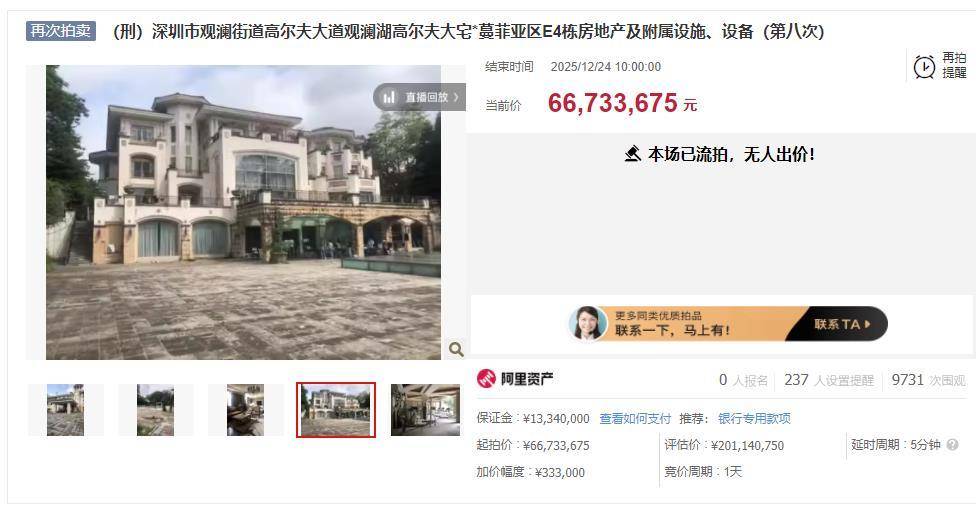 估值2亿元别墅6673万元起拍没人要<strong></p>
<p>虚拟货币交易平台</strong>，该别墅系“中科创系”案件涉案资产